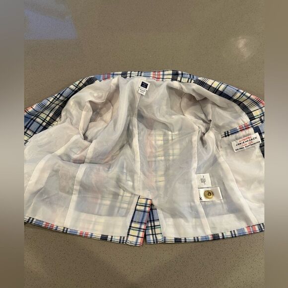 Janie & Jack Boy Plaid Blazer Jacket size 18-24 months Like new! - Picture 5 of 6